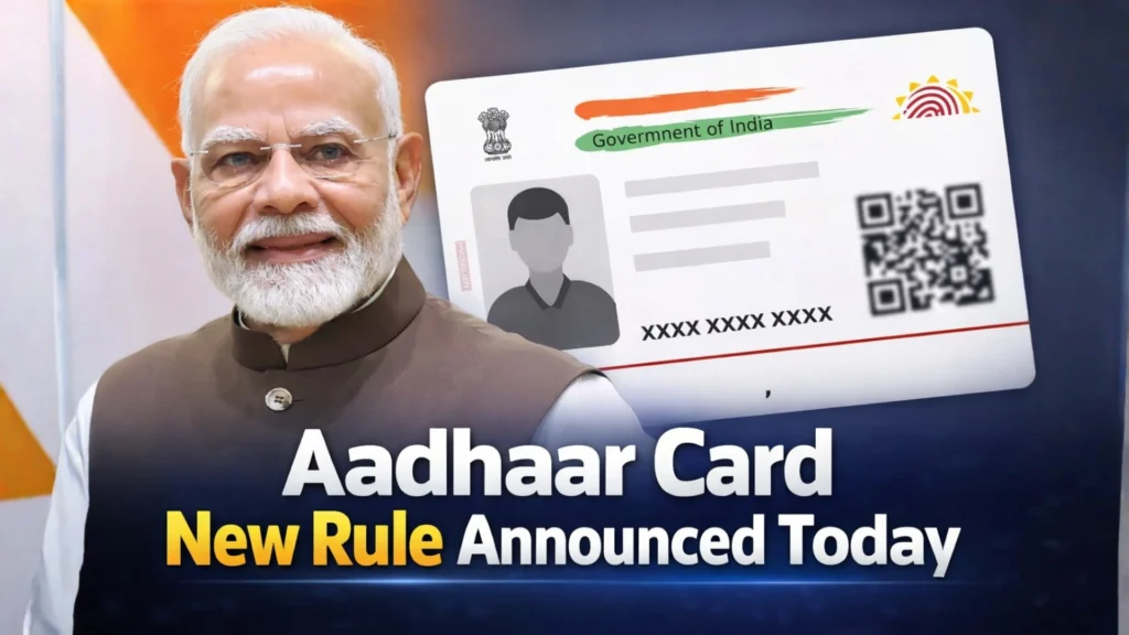 Aadhaar Card New Rule Announced Today