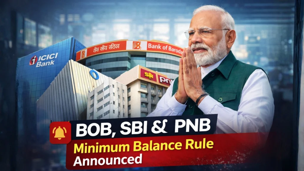 BOB, SBI & PNB Minimum Balance Rule Announced