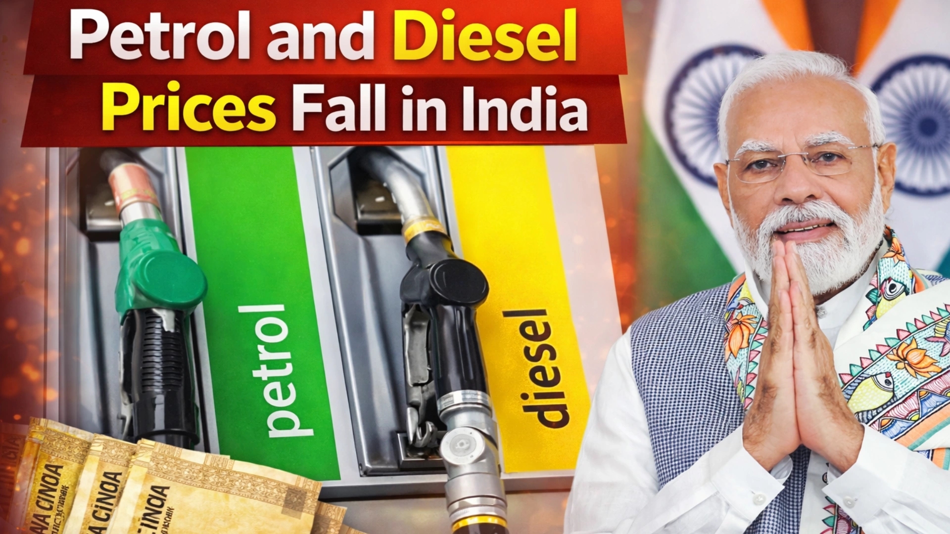 Petrol and Diesel Prices Fall in India