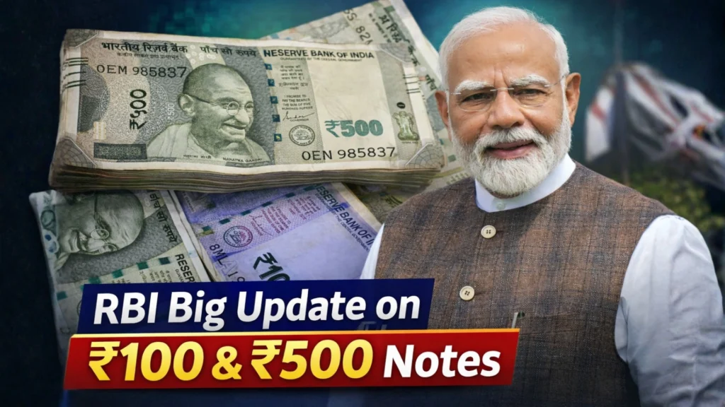 RBI Big Update on ₹100 & ₹500 Notes